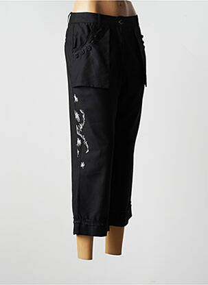 Pantacourt coupe droite taille normale noir ALL BEAUTIFUL femme