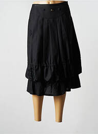 Jupe mi-longue fermeture zip latéral noir ALL BEAUTIFUL femme