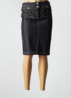 Jupe mi-longue coupe droite noir CLAUDIA GIL femme