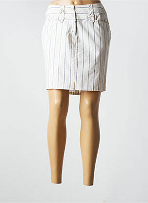Jupe courte poches beige CLAUDIA GIL femme