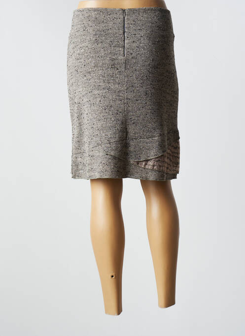 Jupe mi-longue gris ETNIA pour femme