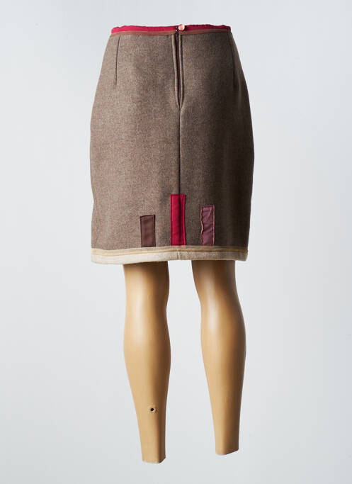 Jupe mi-longue marron ENJOY pour femme