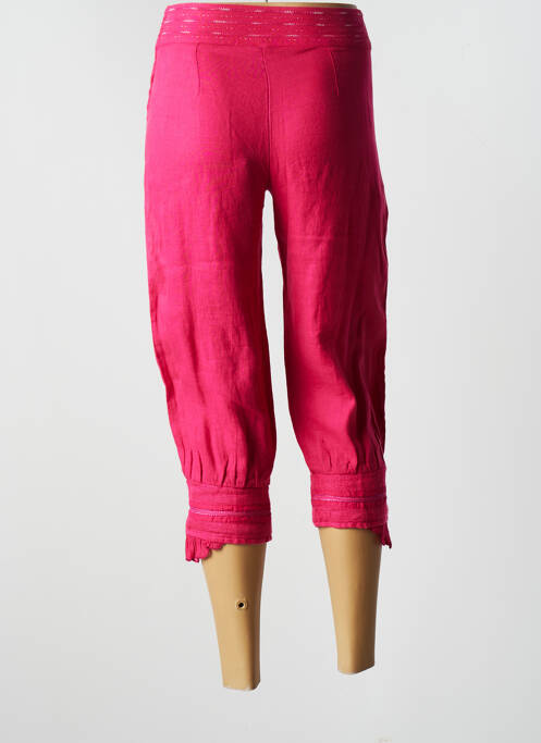 Pantacourt rose FILLE DES SABLES pour femme