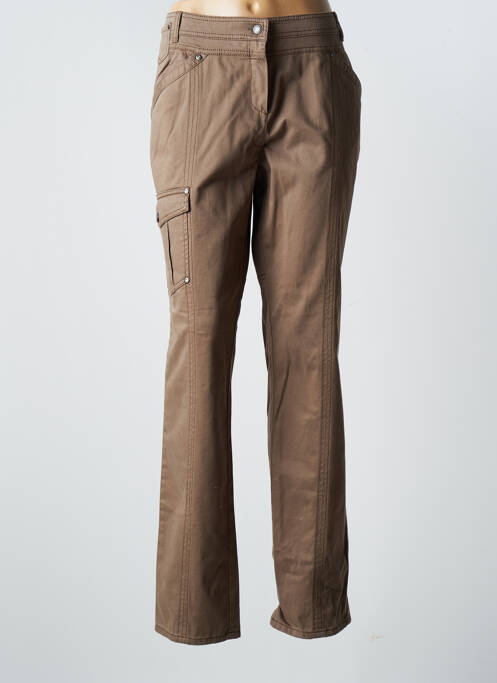 Pantalon cargo marron CLAUDIA GIL pour femme