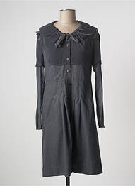 Robe mi-longue manches longues manches longues gris ENJOY femme
