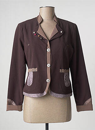 Veste casual finition intérieure doublée violet ENJOY femme