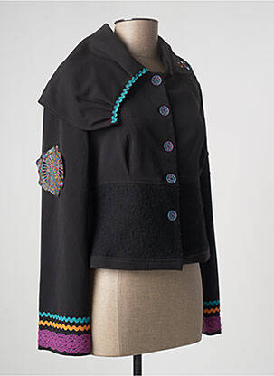 Veste casual col rond noir ENJOY femme
