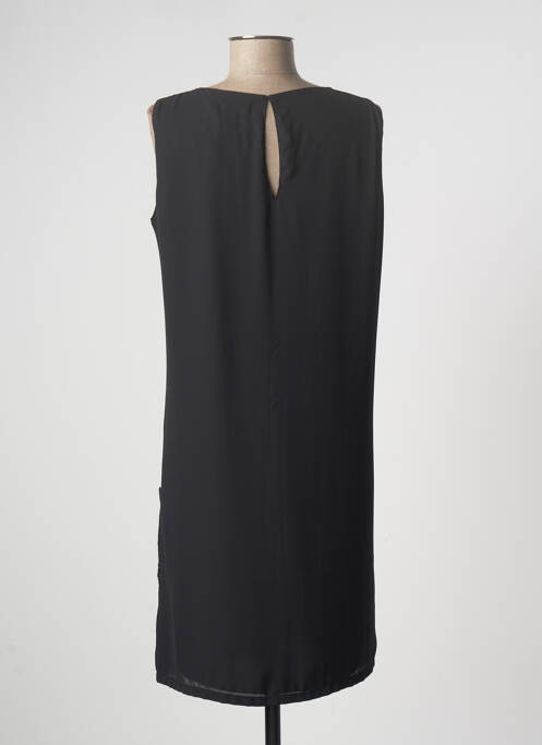 Robe mi-longue sans manche sans manche noir ZENIA femme