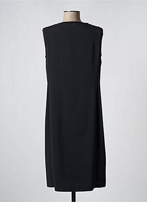 Robe mi-longue sans manche sans manche noir FRED SABATIER femme