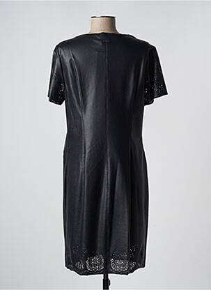 Robe mi-longue manches courtes manches courtes noir FRED SABATIER femme