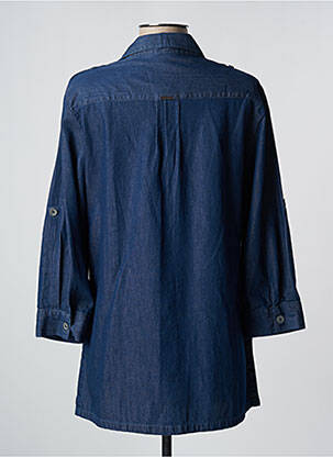 Tunique manches longues fermeture boutonnée sur le devant bleu AGATHE & LOUISE femme