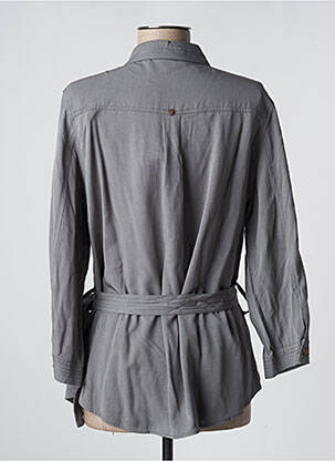 Tunique manches longues col chemisier gris FRED SABATIER femme