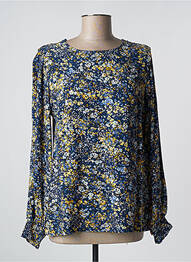 Top stretch manches longues bleu COPENHAGEN femme