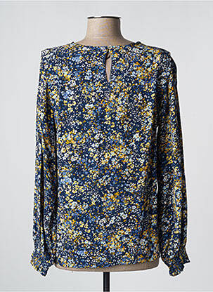 Top stretch manches longues bleu COPENHAGEN femme