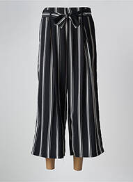 Pantalon 7/8 taille haute taille haute noir CHRISTINE LAURE femme