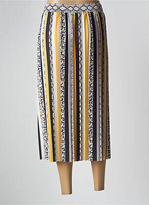 Jupe mi-longue taille haute jaune COPENHAGEN femme