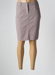 Jupe mi-longue taille à pinces marron BRANDTEX femme