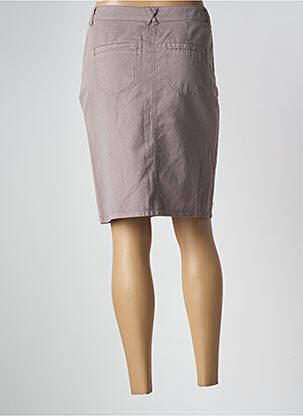 Jupe mi-longue taille à pinces marron BRANDTEX femme