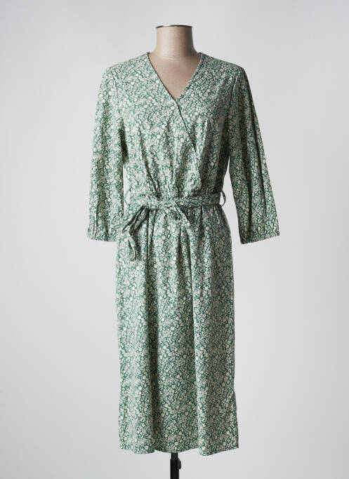 Robe mi-longue vert COPENHAGEN pour femme