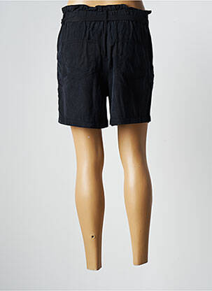 Short fermeture zippée sous rabat boutonné taille haute noir GEISHA femme