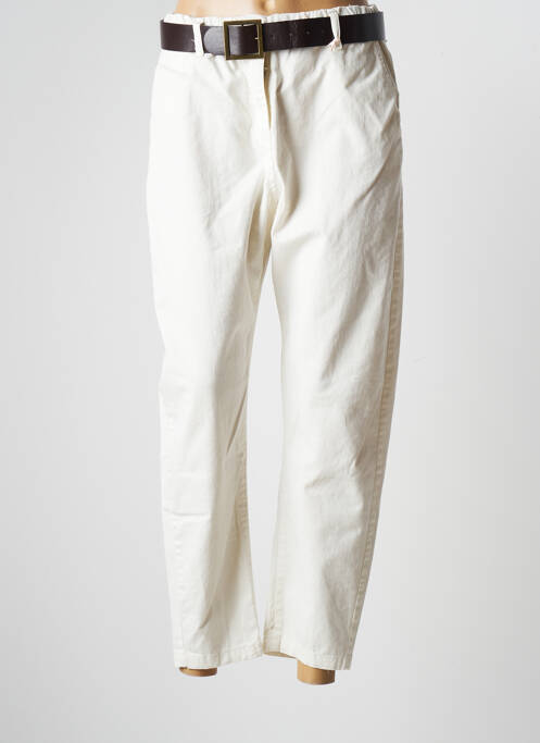 Pantalon 7/8 blanc PLEASE pour femme