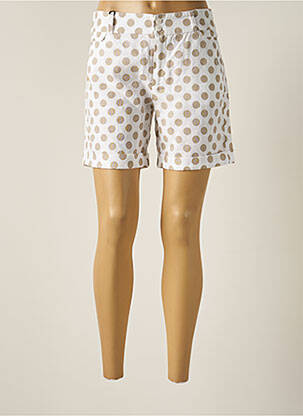 Short taille à pinces taille haute blanc IMPAQT femme