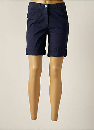 Bermuda coupe chino taille normale bleu BRANDTEX femme