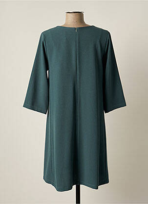 Robe courte manches 3/4 manches 3/4 vert PAKO LITTO femme