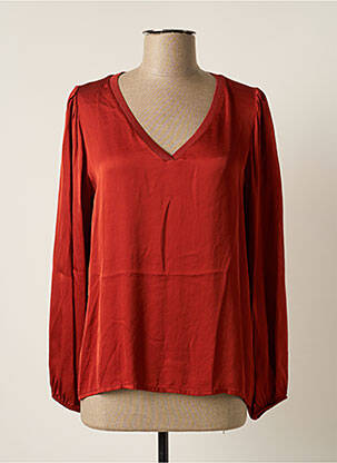Blouse manches longues manches longues orange PAKO LITTO femme