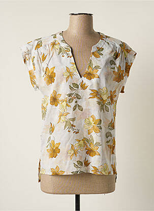 Blouse légère et transparente manches courtes gris LE PETIT BAIGNEUR femme