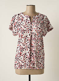 Blouse manches courtes manches courtes rouge BRANDTEX femme
