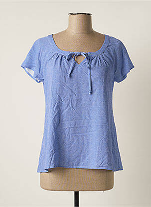 Blouse manches courtes manches courtes bleu LE PETIT BAIGNEUR femme