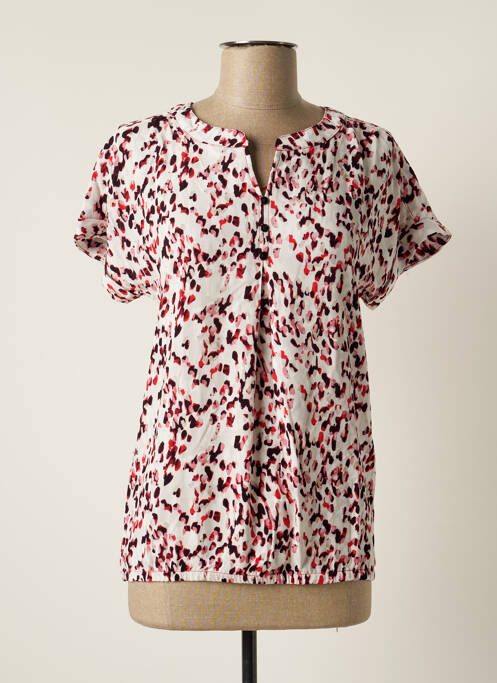 Blouse manches courtes manches courtes rouge BRANDTEX femme