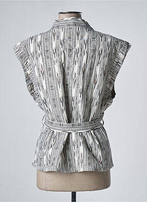 Veste casual finition intérieure doublée blanc MKT STUDIO femme