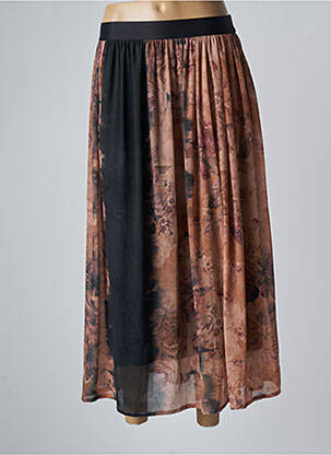 Jupe longue taille haute orange LE PETIT BAIGNEUR femme