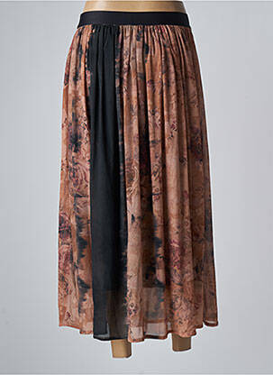 Jupe longue taille haute orange LE PETIT BAIGNEUR femme