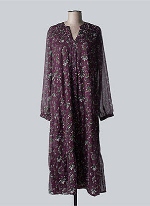 Robe longue violet AN' GE pour femme