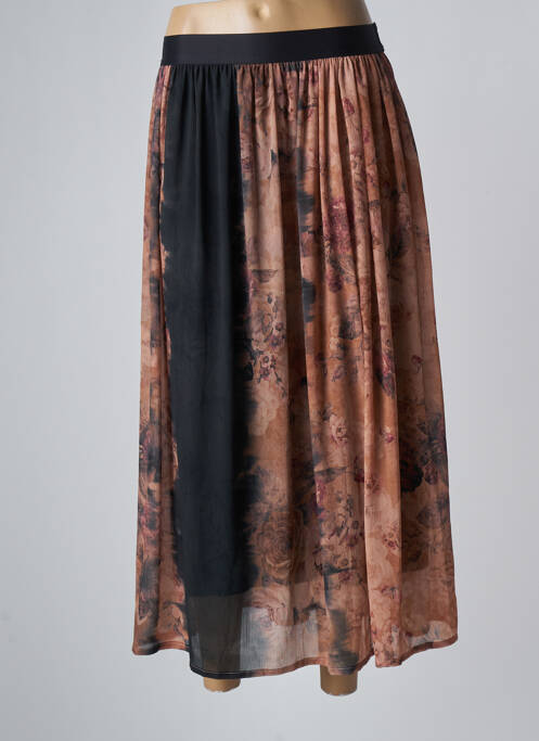 Jupe longue taille haute orange LE PETIT BAIGNEUR femme