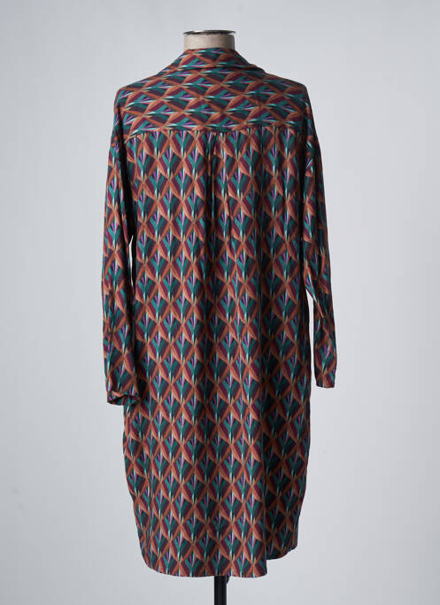 Robe mi-longue marron LE PETIT BAIGNEUR pour femme