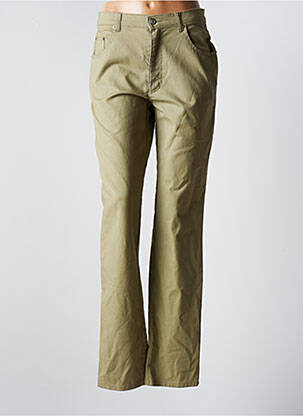 Pantalon droit vert LUCCHINI pour femme
