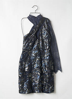 Robe mi-longue bleu BOOHOO pour femme