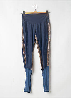 Legging broderie galons latéraux taille normale bleu LYEVA femme