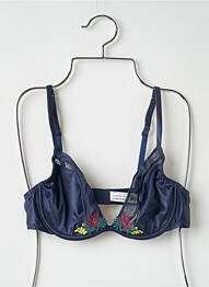 Soutien-gorge sans armature haut triangles bleu SIMONE PERELE femme
