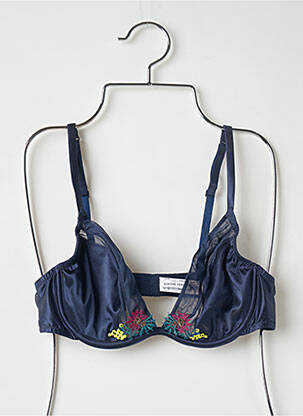 Soutien-gorge sans armature haut triangles bleu SIMONE PERELE femme
