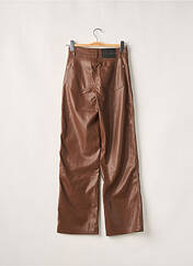 Pantalon droit marron BERSHKA pour femme seconde vue