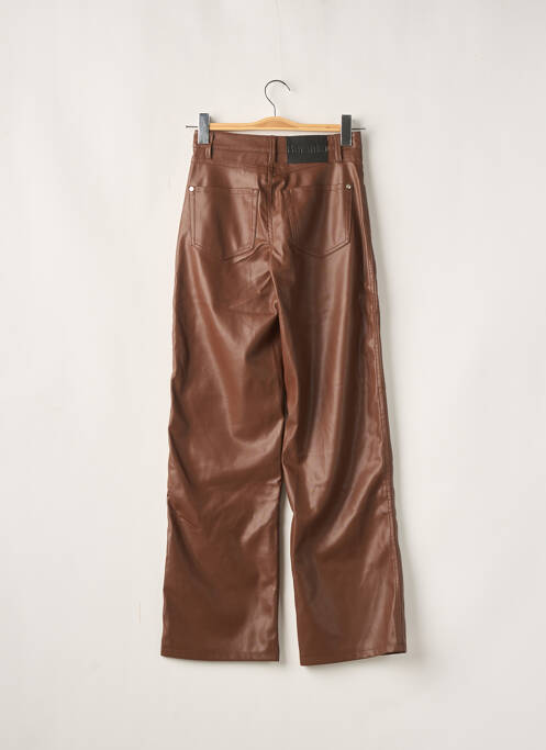 Pantalon droit marron BERSHKA pour femme