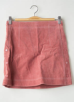 Jupe courte taille haute rose MANGO femme