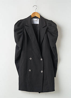 Robe courte manches longues manches longues noir LOAVIES femme