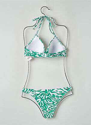 Maillot de bain 2 pièces stretch haut soutien-gorge moulé vert BARTS femme