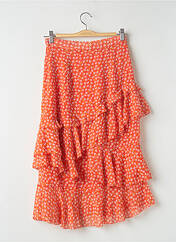 Jupe mi-longue orange DIVIDED H&M pour femme seconde vue